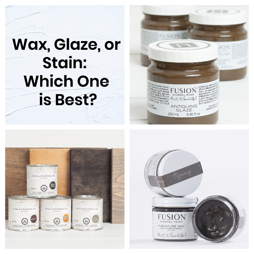 wax glaze or stain