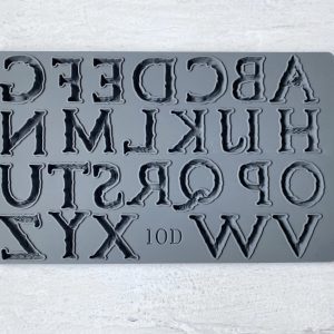 Victoria alphabet mould