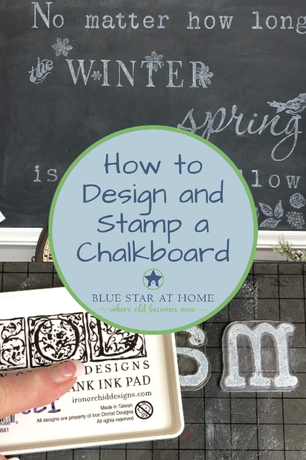 How to stamp a chalkboard