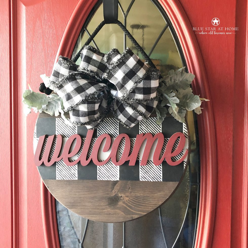 DIY A Cute Door Hanger Blue Star Antiques