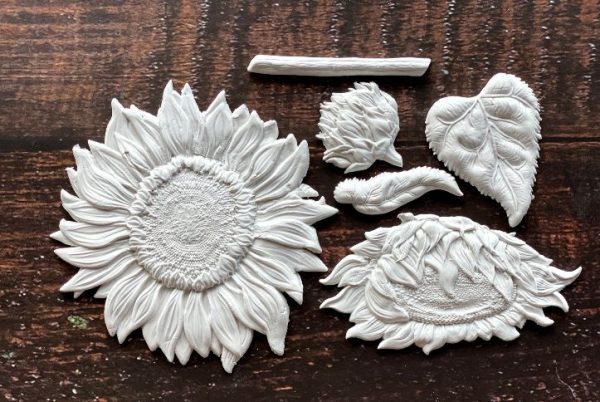 sunflowers mould clay