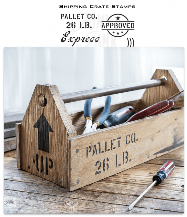 Shipping Crate Stamp Stencil
