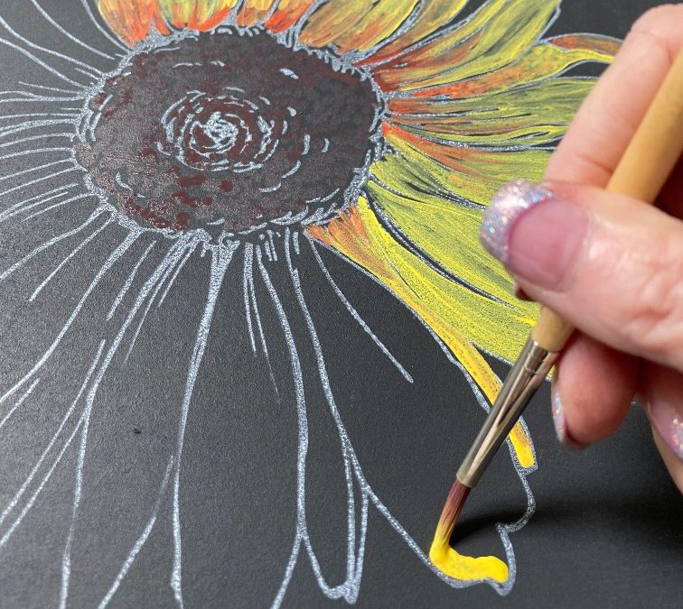 Painting with Erasable Liquid Chalk