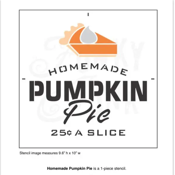 HomemadePumpkinPie Homemade Pumpkin Pie Stencil