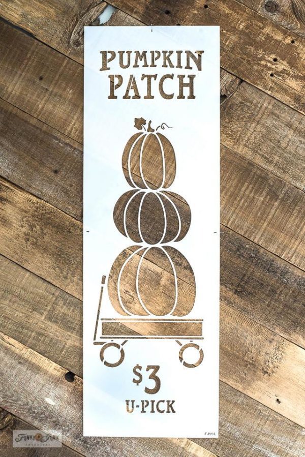 large pumpkin patch sign stencil