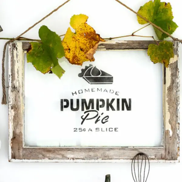 PumpkinPiefallstencil FunkyJunk Homemade Pumpkin Pie Stencil