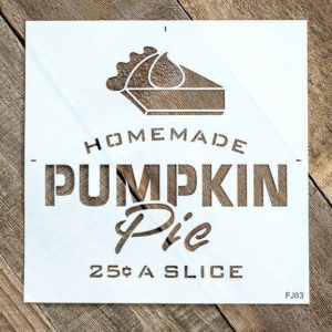 Homemade Pumpkin Pie Stencil