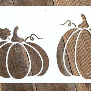 Pumpkins stencil