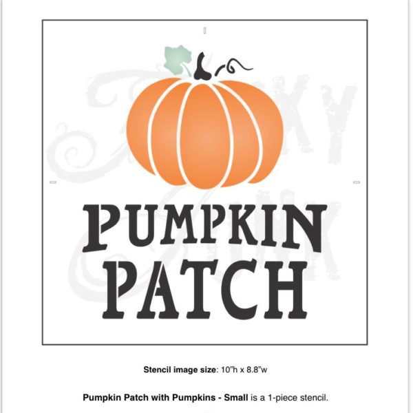 smpumpkin patch Small Pumpkin Patch Stencil