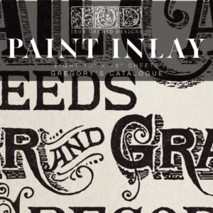 Gregory's Catalog Paint Inlay