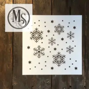 snowflake design stencil