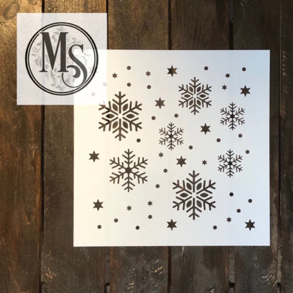 snowflake design stencil