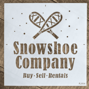 Snowshoe Company Stencil