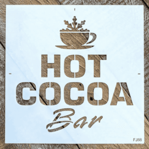 hot cocoa bar stencil