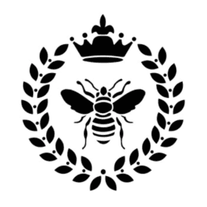 laurel and bee stencil