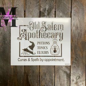 Old Salem Apothecary stencil