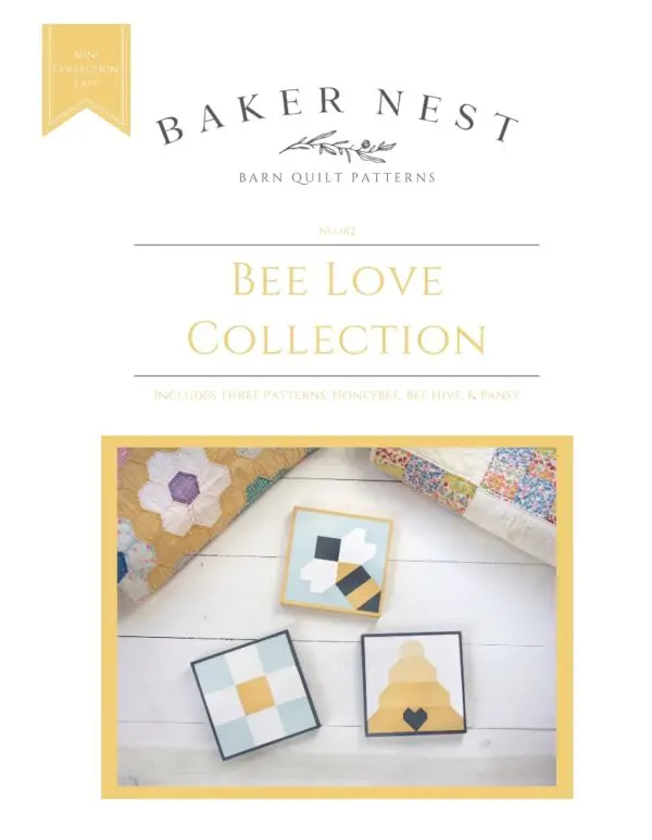 Bee Love barn quilt pattern