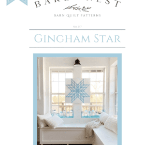 Gingham Star barn quilt pattern