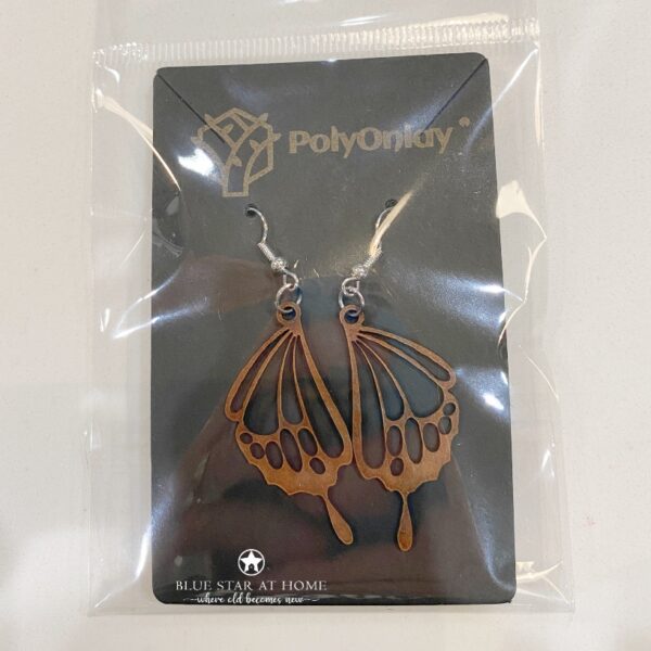 blue star butterfly package Polyonlay Earrings