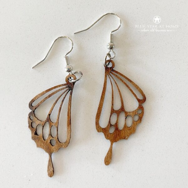 monarch wings earrings