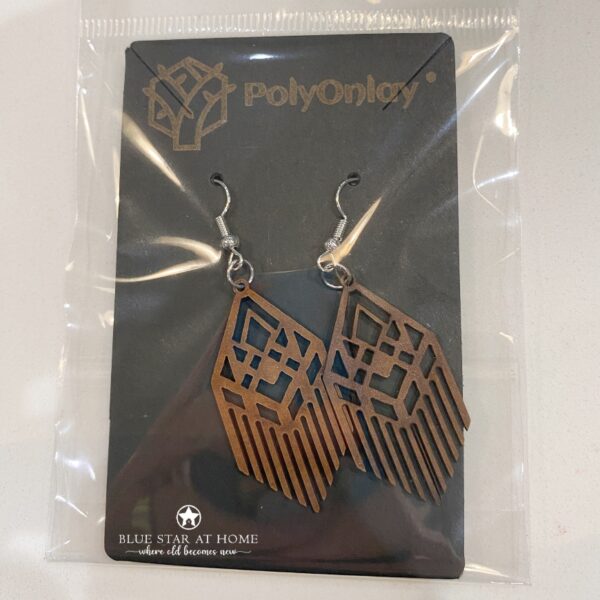 blue star rain package Polyonlay Earrings