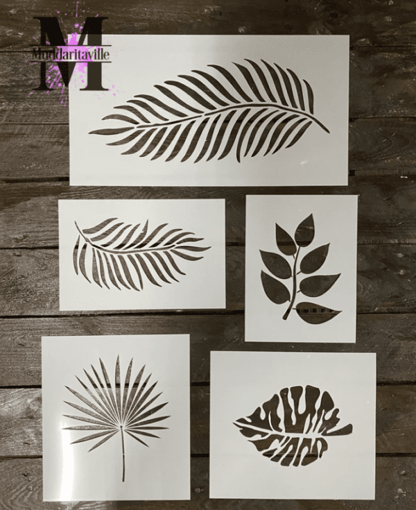 Botanical Leaves stencil set