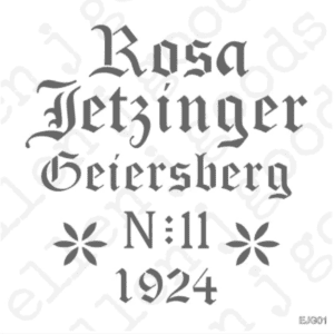 Rosa Fetzinger Grain Sack Stencil