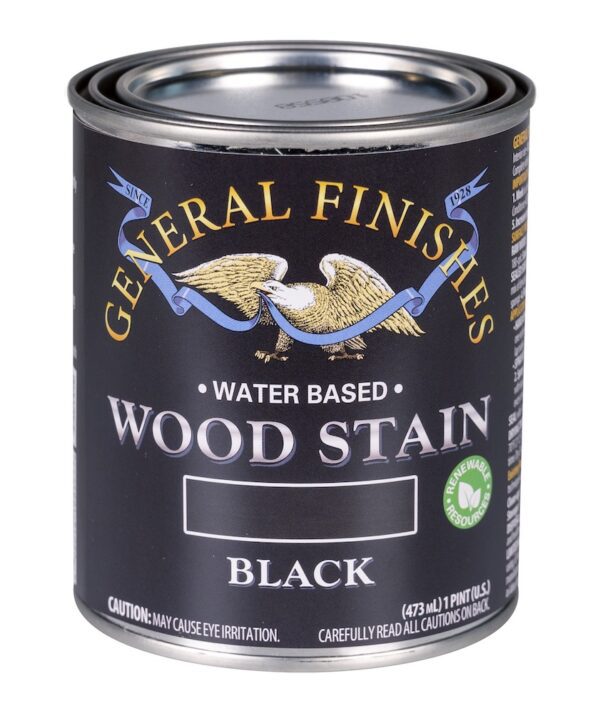 gf product WATER BASED WOOD STAIN black PINT CLOSED 1000PX general finishes 20210504 General Finishes Water Based Stain