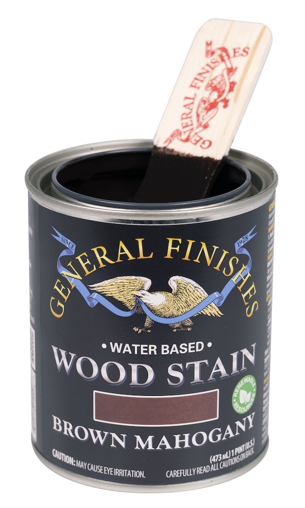 gf product WATER BASED WOOD STAIN brown mahogany PINT STICK 1000PX general finishes 20210510 General Finishes Water Based Stain
