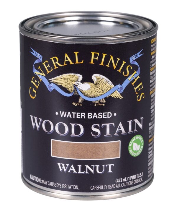 gf product WATER BASED WOOD STAIN walnut PINT CLOSED 1000PX general finishes 20210504 General Finishes Water Based Stain