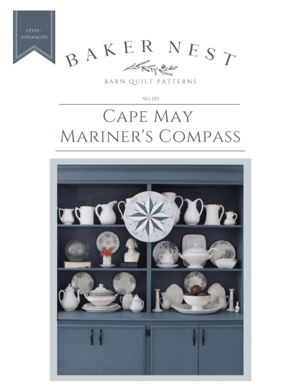Cape May Mariner's Compass Barn Quilt Pattern