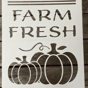harvest pumpkins stencil