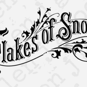 flakes of snow stencil