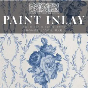 Trompe L'Oeil Bleu paint inlay