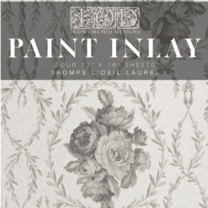 Trompe L'Oeil Laurel paint inlay