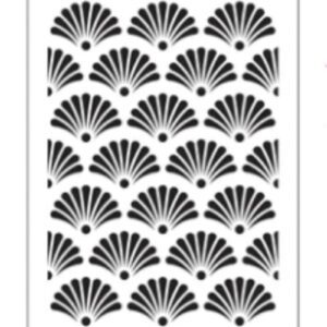 fan pattern stencil