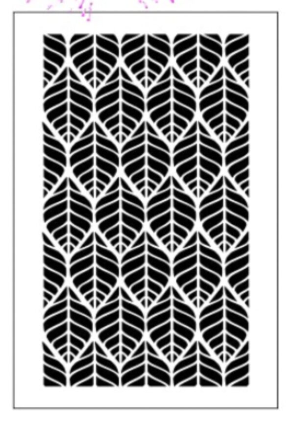 leaf pattern stencil