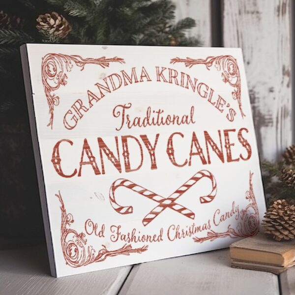 wIOD TRA CAN Candy Cane Cottage IOD Transfer