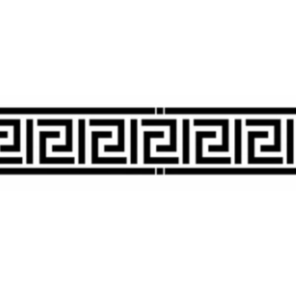 greek key border stencil