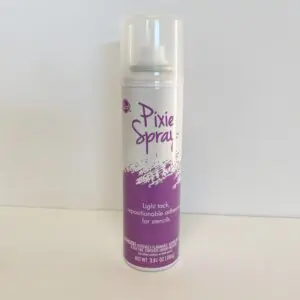 Pixie spray adhesive