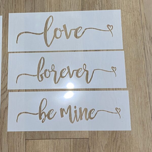 IMG 3887 Love Forever Heart Stencil