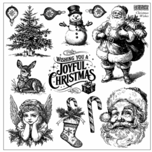 Christmas Wishes IOD Stamp